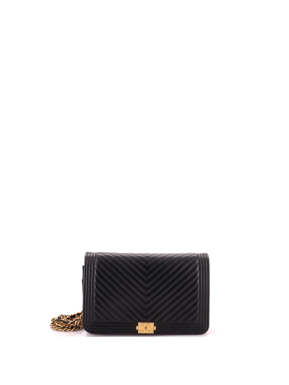 Chanel Boy Wallet On Chain Chevron #303902C31B
